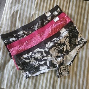 3 pair Cacique Cotton Boyshort Panties NWT Size 22/24